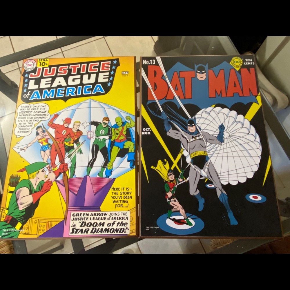Dc comic book wall art